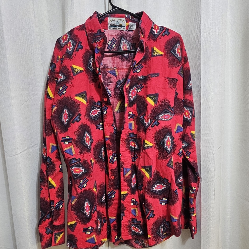Mens Western Button Down Shirt